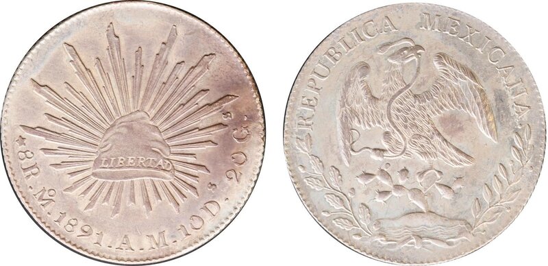 8 REALES MEXICO (1891)