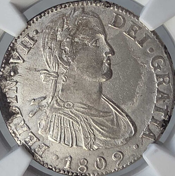 2 REALES FERDIN VII 1809/8 TH