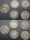 LOTE DE 5 PIEZAS DE 1/2 REAL (1734-1739)