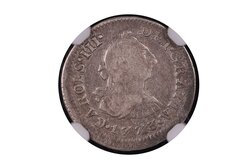 1/2 REAL CARLOS III 1773 (ERROR CAROLS) FM
