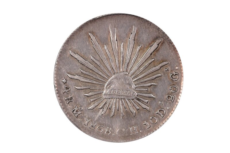 4 REALES MÉXICO 1868 CH/PH
