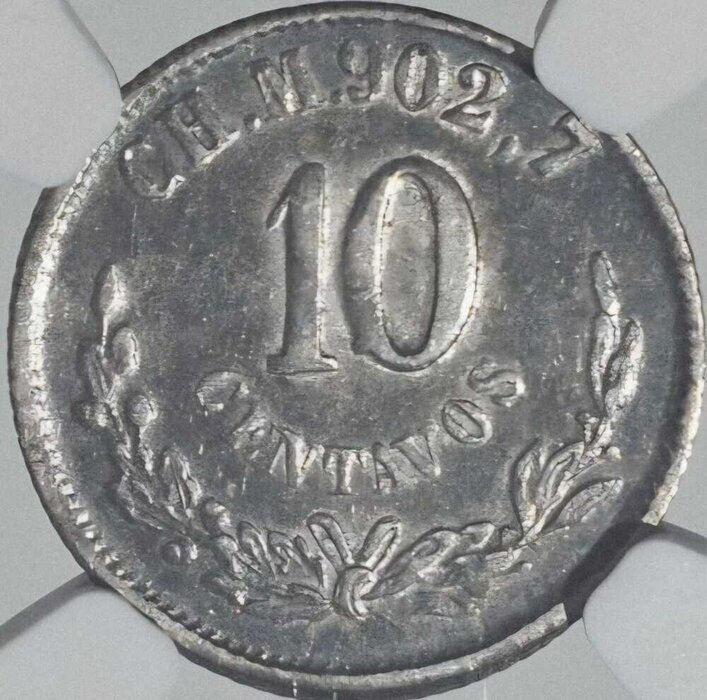 10 CENTAVOS CHIHUAHUA 1874 M