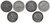 LOTE DE 3 PIEZAS DE 10 CENTAVOS (1886-1891-1904)