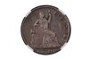 MEDALLA DE LA JURA CONSTITUCIONAL MEXICANA 1843 GROVE-85a