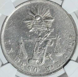 1 PESO MÉXICO 1871 M