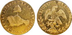 4 ESCUDOS ZACATECAS (1862)
