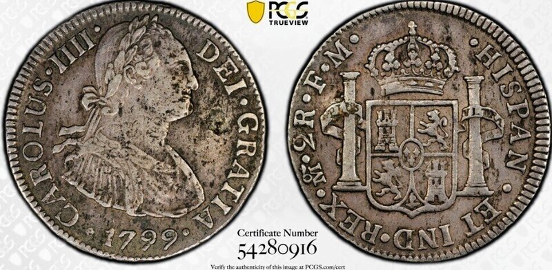 2 REALES CAROLUS IIII 1799 FM