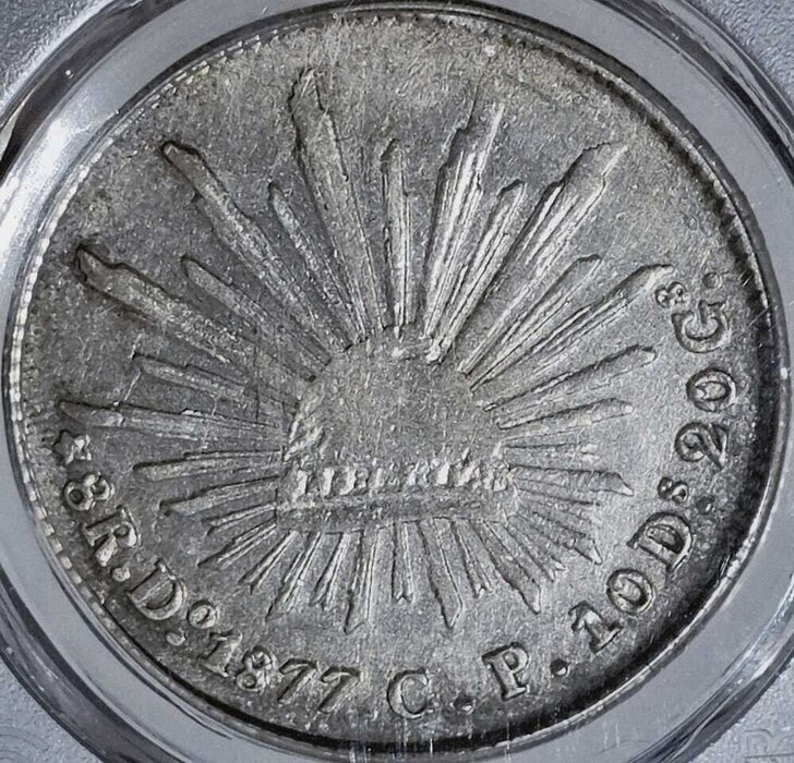8 REALES DURANGO 1877 CP