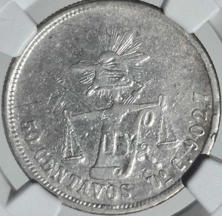 50 CENTAVOS DURANGO SOBRE MÉXICO 1887 C